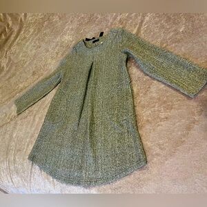 Elegant warm dress  grey for girls size 8-10